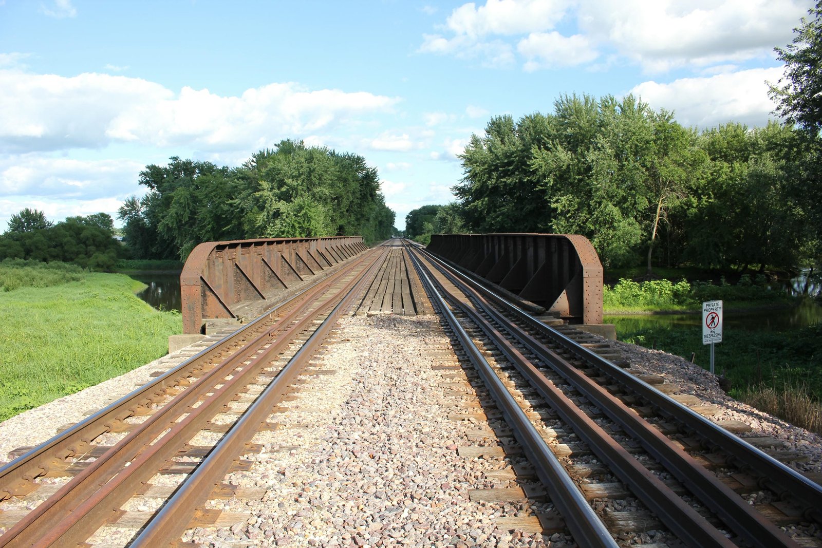 Looking east